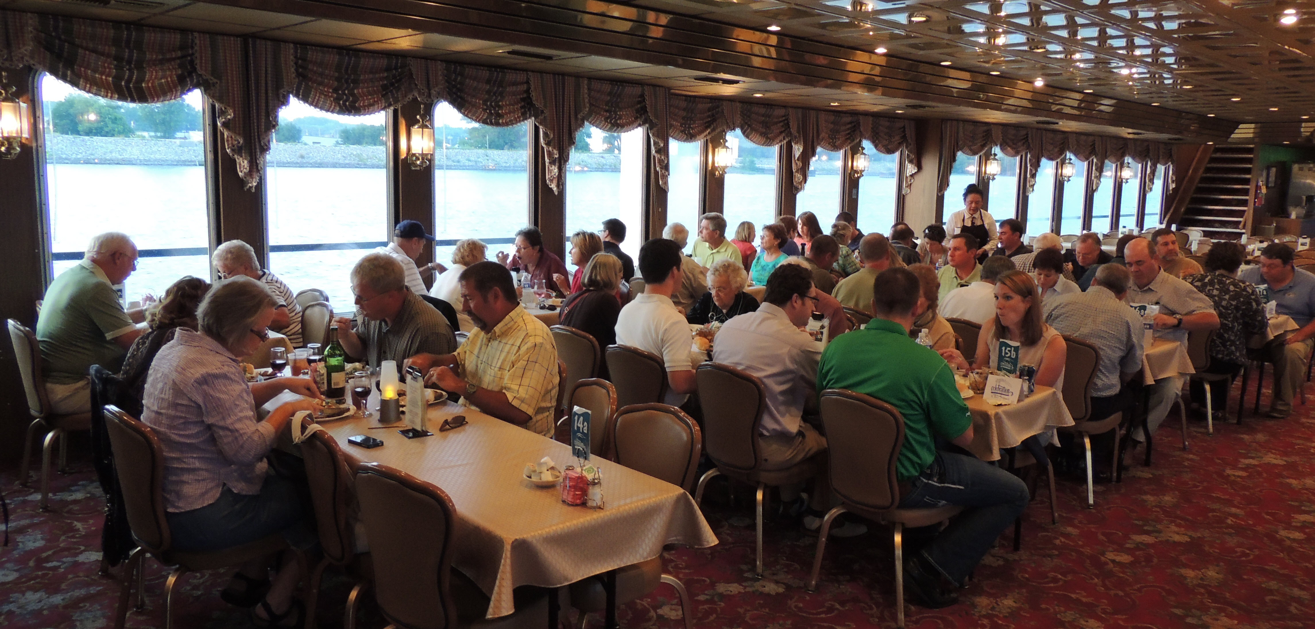 Fine dining and networking on the river.