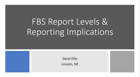 FBS Reporting Levels