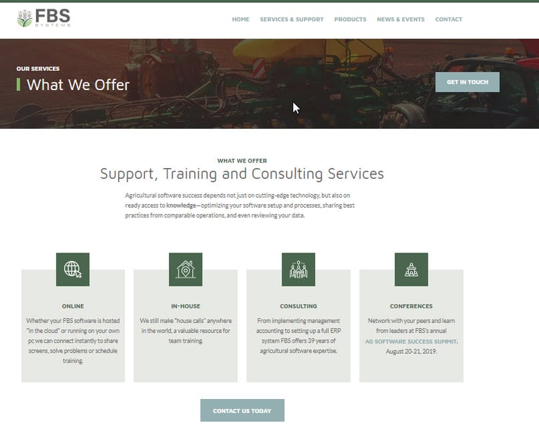 FBS Services Page