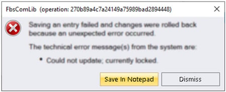 DotNet error message
